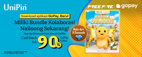 Miliki Bundle Kolaborasi Nailoong Sekarang! – Ekstra Cashback 90% dengan Top Up Diamond Free Fire Pakai GoPay!